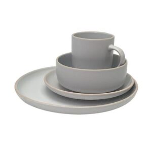 Juego de Vajilla Matte Blanco Cerámica 16 Piezas