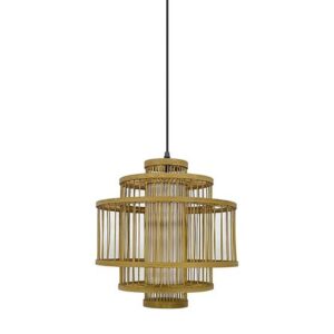 Lámpara colgante espiral Bamboo 34x37cm
