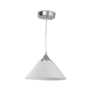 Lámpara Colgante Teresa Acrílico Blanco 25 cm 1 Luz
