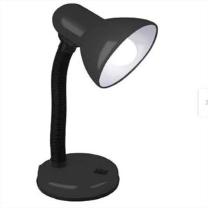 Lampara de Escritorio o Mesa de Noche Flexible E27 Negro