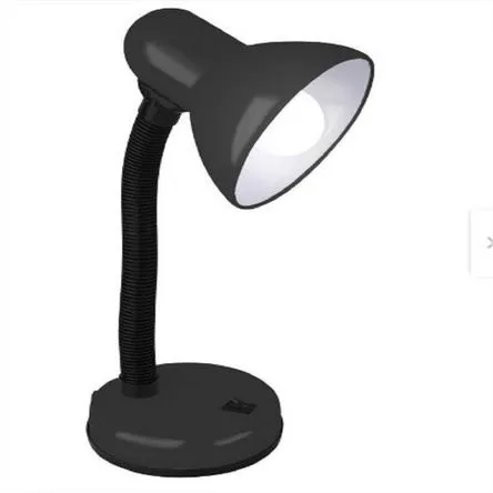 Lampara de Escritorio o Mesa de Noche Flexible E27 Negro