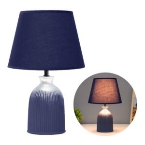 Lampara de Mesa de Cerámica Azul