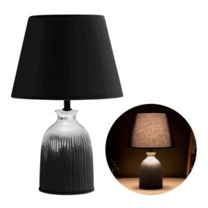 Lampara de Mesa de Cerámica Negro