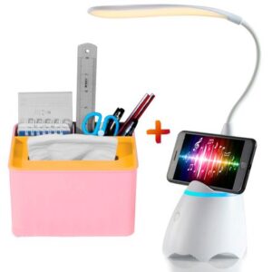 Lámpara LED con Bluetooth Y52 Y Caja Organizador Escritorio R30 RS