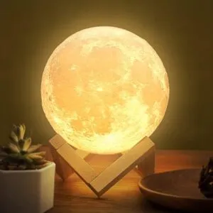Lámpara lunar para escritorio