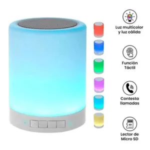 Lámpara Parlante Táctil Rgb con Bluetooth