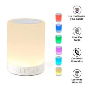 Lámpara Parlante Touch Inteligente con Bluetooth