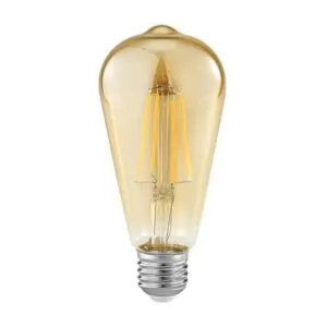 Lámpara ST64 led de filamento 7W cálida E27