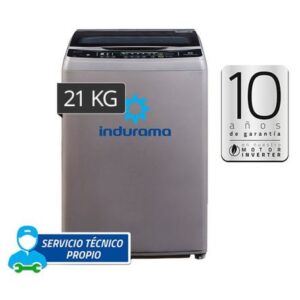 Lavadora Indurama Carga Superior 21Kg Lri-21cri Cromo