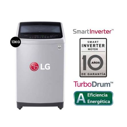 Lavadora TS1366NTP 13Kg Smart Motion Carga Superior Gris LG