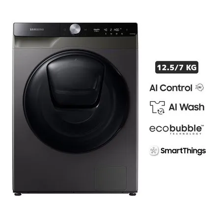 Lavaseca SAMSUNG Carga Frontal 12.5 Kg/7 Kg WD12TB54DBX Inox