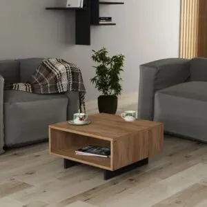 Mesa de Centro Logan color Marrón/Negro TU MESITA