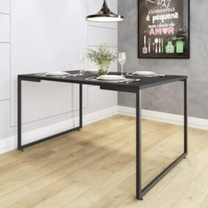Mesa de Comedor Minimalista JP 135cm Negro