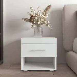 Mesa de Noche 1 cajón Tokyo color Blanco TU MESITA
