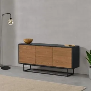 Mesa de Tv Aparador Cristina Ventitas Home Espresso y Negro