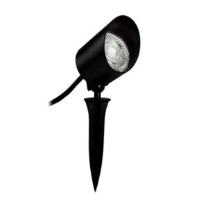 Mini estaca led con visor 5W luz cálida IP65 Negro