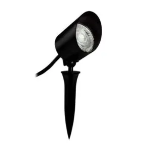 Mini estaca led con visor 5W luz cálida IP65 Negro