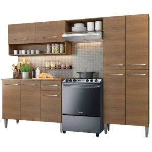 Mueble De Cocina Madesa Emilly 229 Cm Marron
