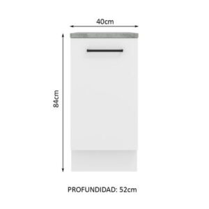 Mueble Mostrador Madesa Agata 40 cm 1 Puerta