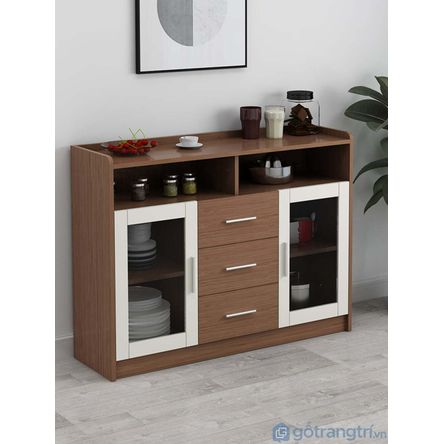 Mueble Organizador de Cocina Moderno Sara Marrón R&R MUEBLES