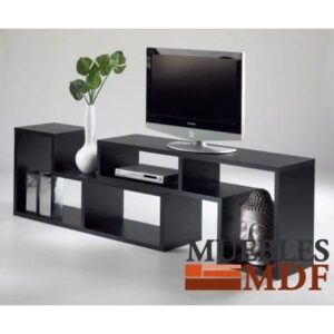 Mueble para TV Negro Doble L