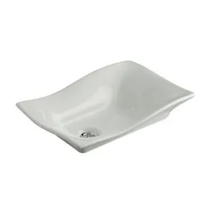 Ovalín rectangular Fv Carusso Blanco 46cm