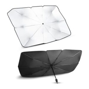 Parasol Interior Parabrisas Auto Tipo Sombrilla Plegable Protección UV
