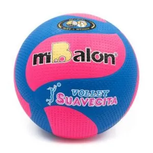 Pelota Mibalón Voley Spiral Azul Fucsia