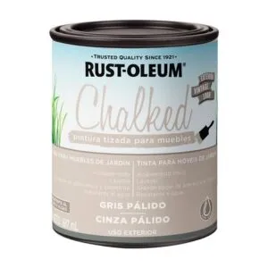 Pintura Tizada Chalked Exterior Gris Pálido Ultra Mate 887ml Rust Oleum