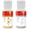 Pinturas Acrílicas FABER CASTELL Glitter Dorado-Plata 60ml 2un