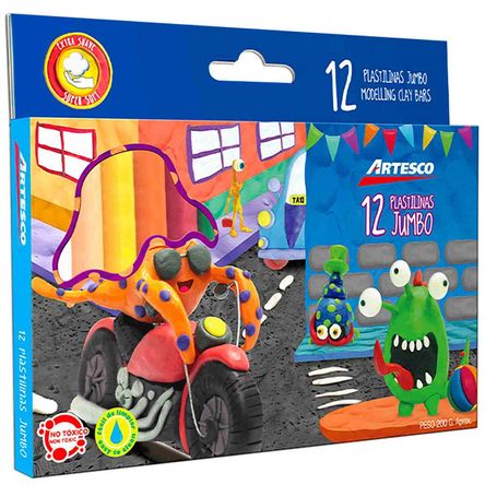 Plastilina ARTESCO Jumbo Kids Caja 12un