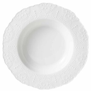 Plato Hondo DECO HOME Porcelana Blanco