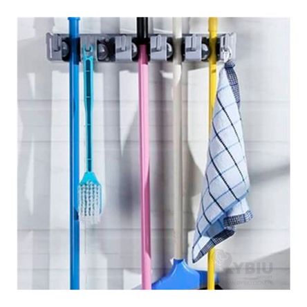 Plomo Organizador de Escobas con 5 Ganchos Hogar