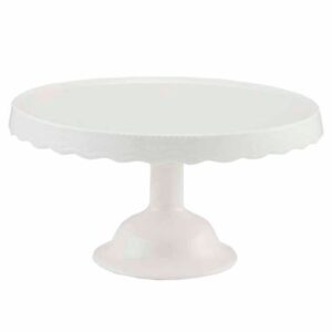 Porta Torta de Porcelana Blanco DECO HOME