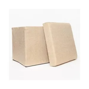 Puff Baúl Plegable Tela 38 CM Beige