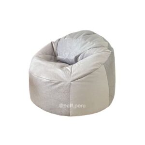 Puff Sillón PuffPeru en Terciopelo Gris