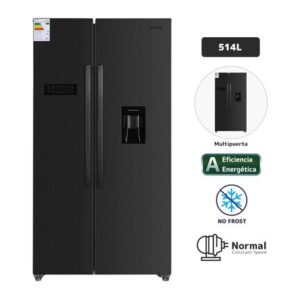 Refrigeradora BLACKLINE 514L No Frost SBS BI Negro