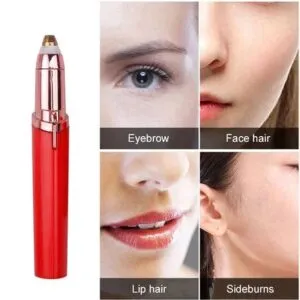 Removedor Depilador Recargable De Vello Facial Cejas - Rojo
