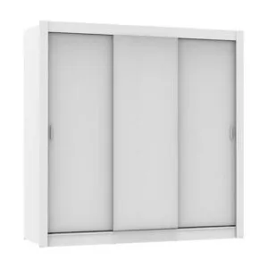 Ropero 3 Puertas Corredizas 2 Cajones Phi Phi Blanco