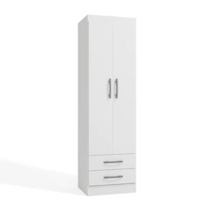 Ropero Cali 2 puertas 2 cajones blanco