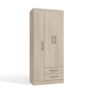 Ropero Cali 3 puertas 2 cajones Almendra