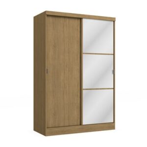 Ropero Paris 2 puertas corredizas con espejo Maple