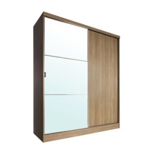 Ropero Viena 2 puertas corredizas con espejo Maple