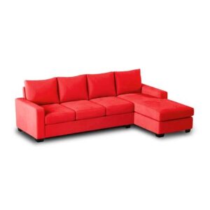 Seccional derecho Paola Home Premium Rojo