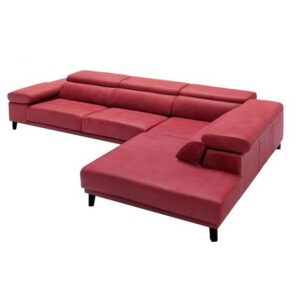 Seccional Izquierdo Kiara FormasHome Rojo Cabecera Abatible