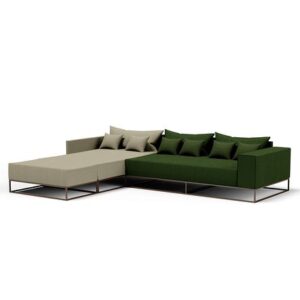 Seccional Izquierdo Marino FormasHome Verde Gris