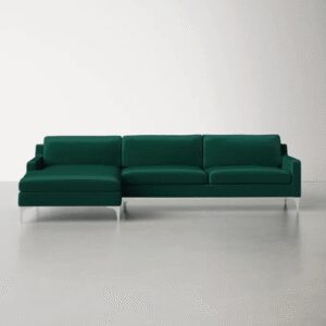 Seccional Molet Izquierdo Alto Hogar Verde Botella