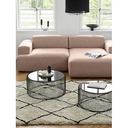 Seccional Regola beige Living Furniture Derecho