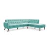 Seccional Velvet Derecho Celeste