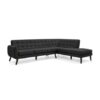 Seccional Velvet Derecho Negro